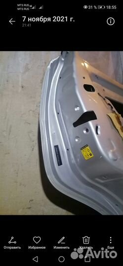 Дверь левая задняя зузуки лиана седан