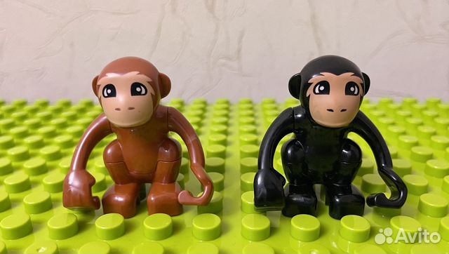 Фигурки животных, обезьянки 2шт, игрушки для детей
