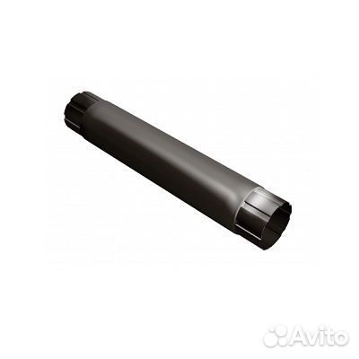 Труба круглая соединительная L1 м Grand Line 90 мм RR 32 - т.коричневый