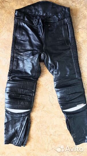 Мотоштаны кожаные мужские