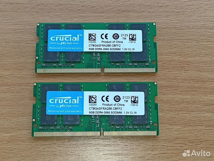 Оперативная память DDR4 для ноутбука 16 GB