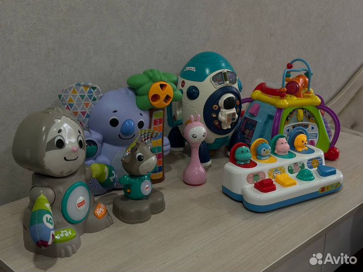 Детские игрушки (fisher price, alilo, baby go)