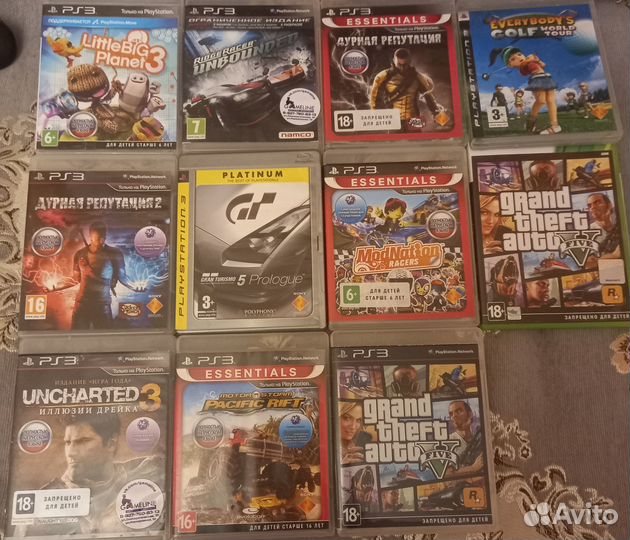 20 дисков с играми для PlayStation 3 лицензия