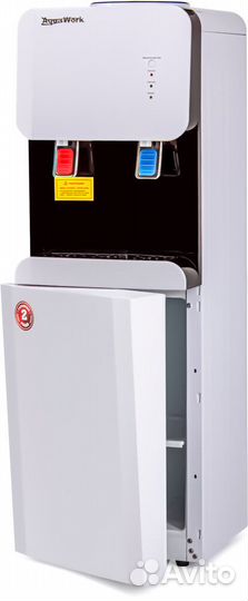 Кулер для воды Aqua Work 105-LRX бело-черный с хол