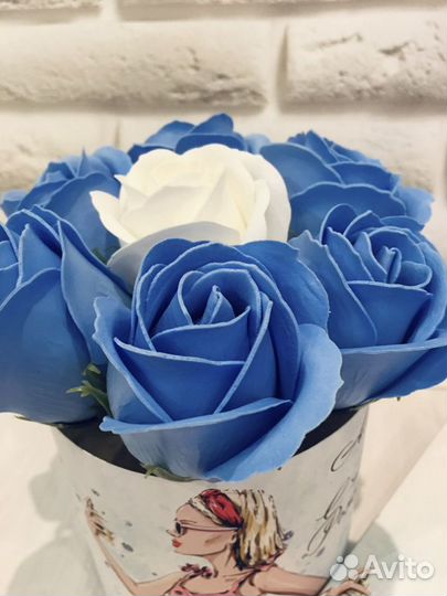 Букет из мыльных роз