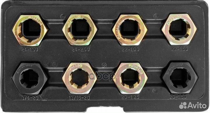 Набор для восстановления резьбы оси шруса, 8 пр