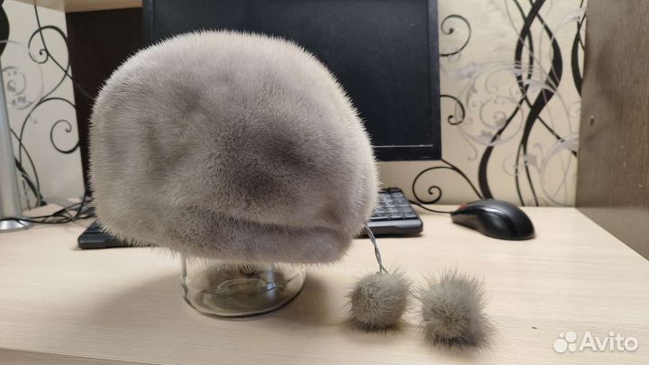 Шапка норковая женская бу