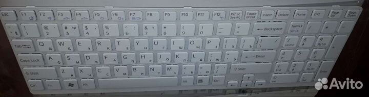 Новая клавиатура для ноутбука SVE1511 белая