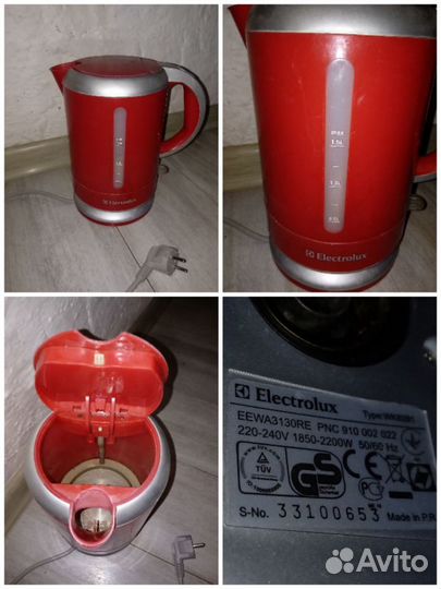 Чайник электрический tefal, electrolux, bosh