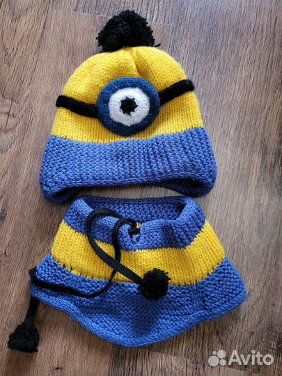 Комплект шапка и шарф Миньон