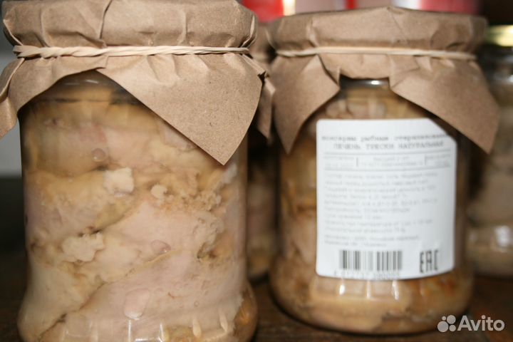 Печень трески в стекле