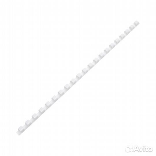 Пружины пластиковые 6 мм белые 100 шт, Гелеос