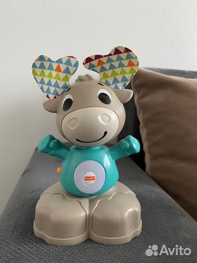 Игрушки fisher price ленивец, ежик и лось