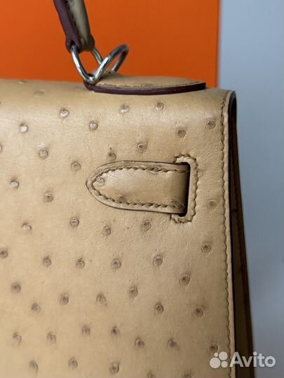 Сумка Hermes Kelly страус
