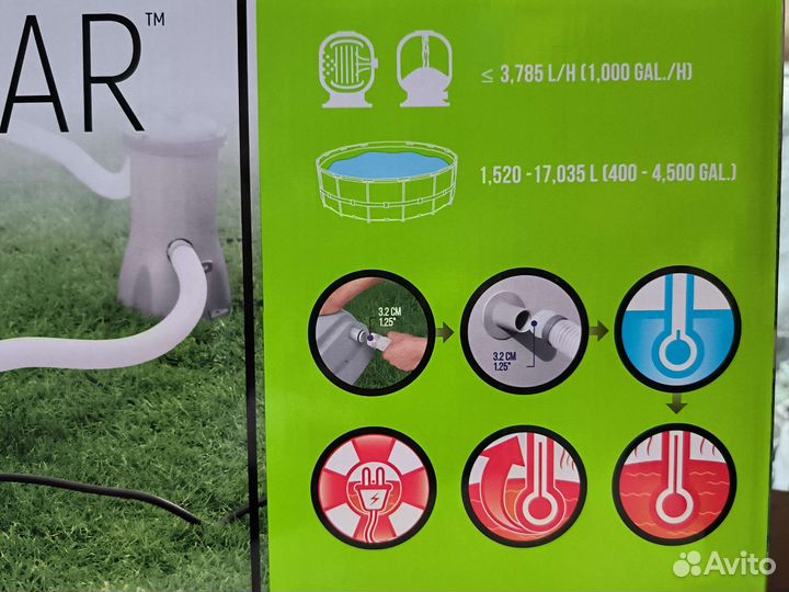 Водонагреватель для бассейна 2.8. kw Bestway58259