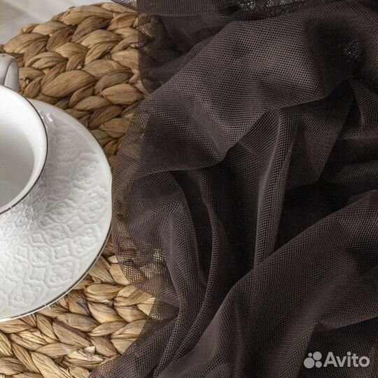 Тюль Ирис шоколад