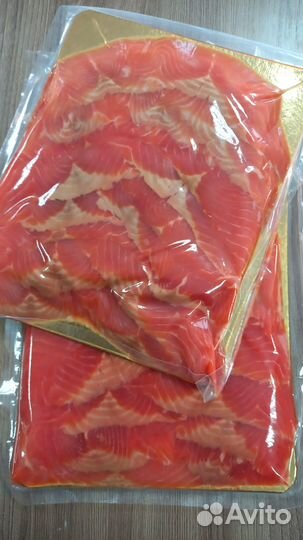 Рыба Семга слабосоленая нарезка
