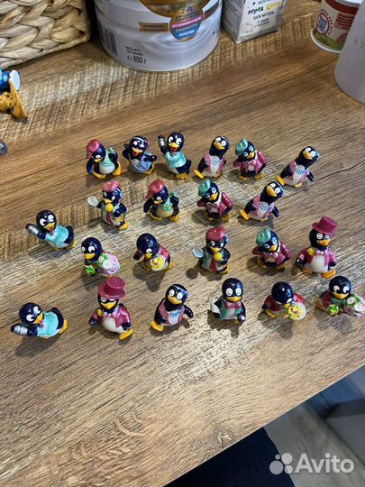 Игрушки из киндера пингвины барные