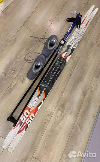 Лыжи беговые classic 50 Quechua 177см с ботинками