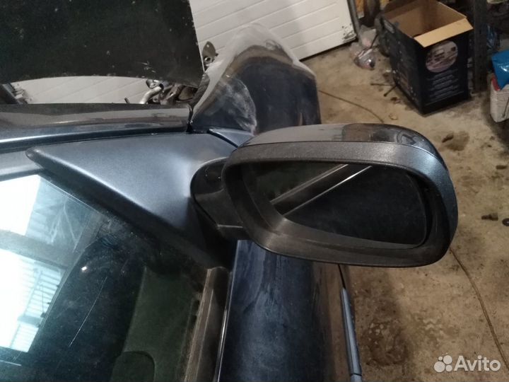 Renault megane 2 зеркало черное механическое