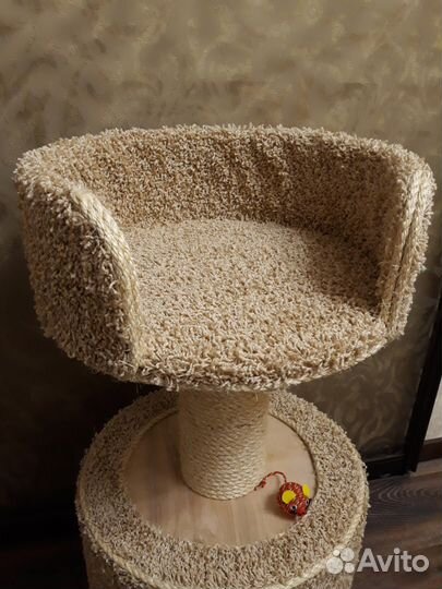 Домик-когтеточка с лежанкой