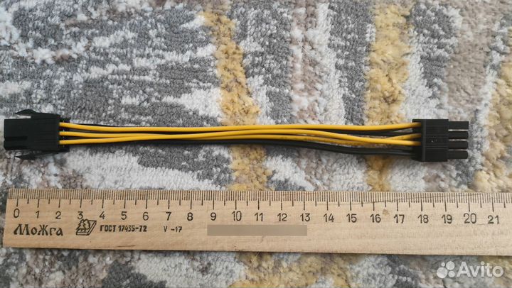 Кабель переходник питания pci-e 6pin на 8pin