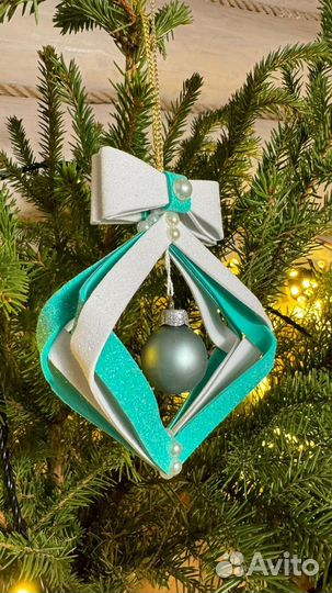 Елочные игрушки из фоамирана ручной работы