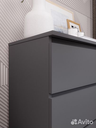 Комод новый Мори 1200.4 графит