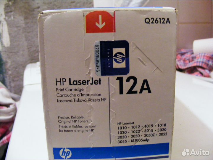 Катридж HP LaserJet Q2612A оригинал
