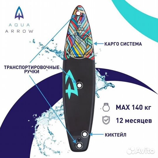 Сап борд доска Sup Board 347см 140кг Aqua Arrow