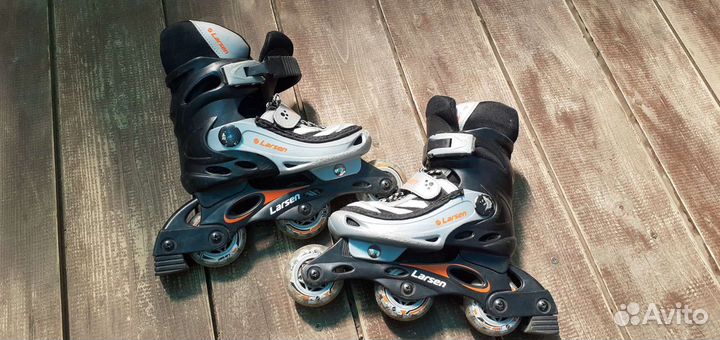 Роликовые коньки детские раздвижные с защитой