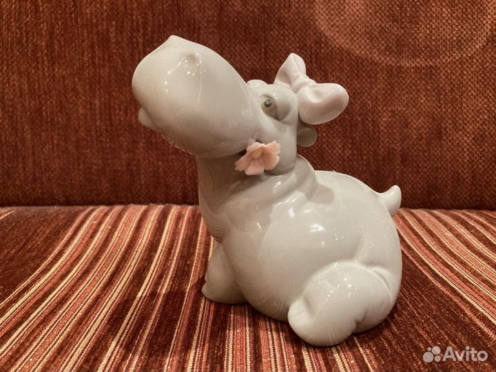 Lladro Nao скульптура фарфор бегемоты