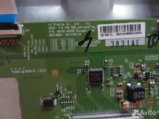 Плата T-Con телевизора dexp F55B7200C