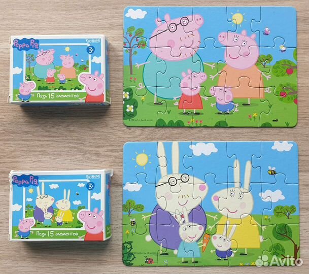 Пазлы Свинка Пеппа 8шт