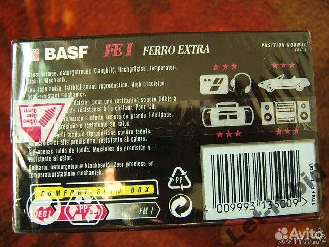 Аудио кассеты basf Fe I Slim 10 шт блок Germany