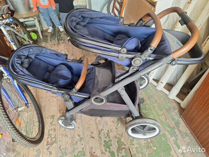 Прогулочная коляска для двойни бу