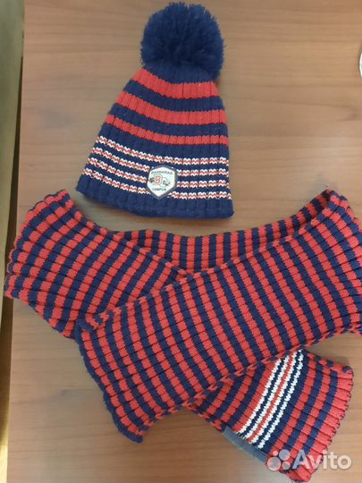 Комплект шапка и шарф для мальчика