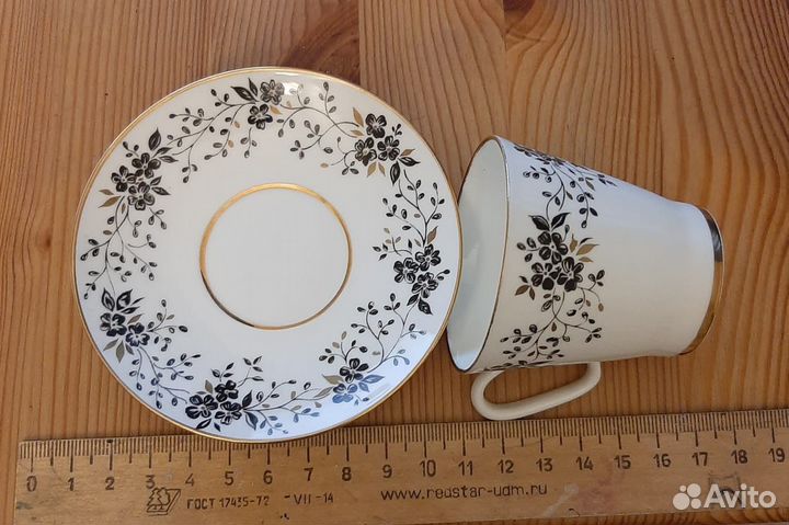 Кофейная пара лфз костяной фарфор