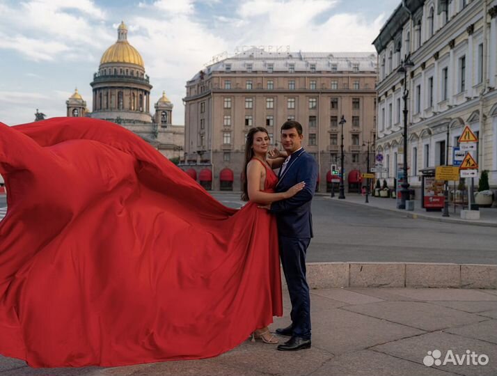 Фотограф Исаакий Фотосессия в центре СПб в платье