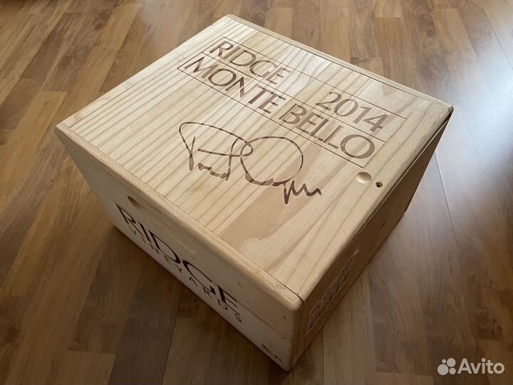 Коллекционный винный ящик Rigde Monte Bello