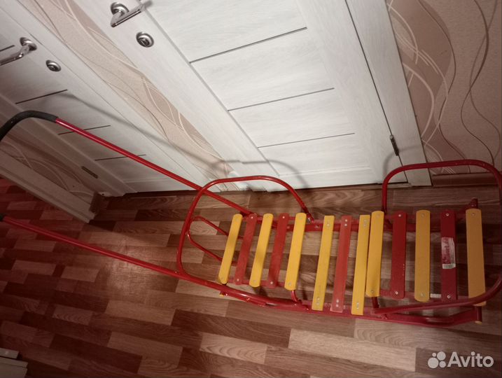 Детские санки для двойни погодок