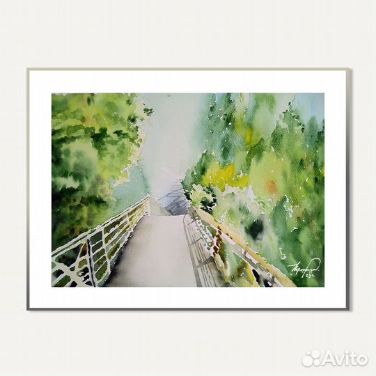 Картина акварельная 