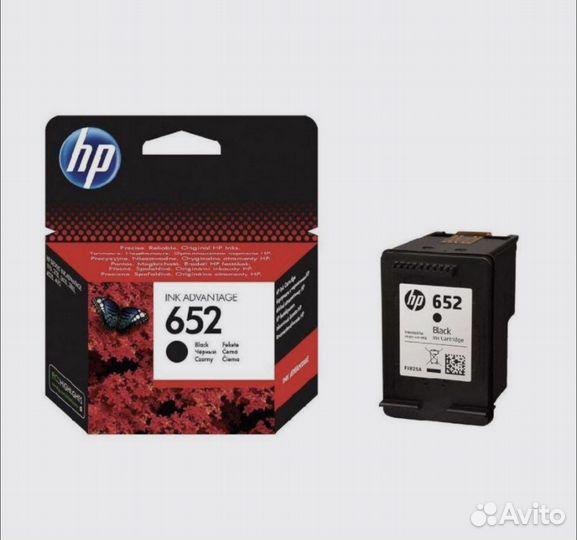 Картридж струйный HP 652 F6V25AE чер