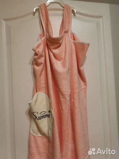 Халат. Полотенце. Набор на подарок. Для бани