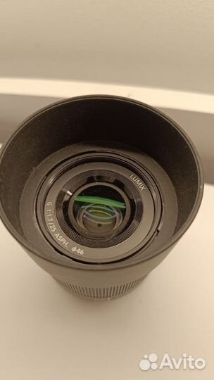 Panasonic lumix f1.7 25mm