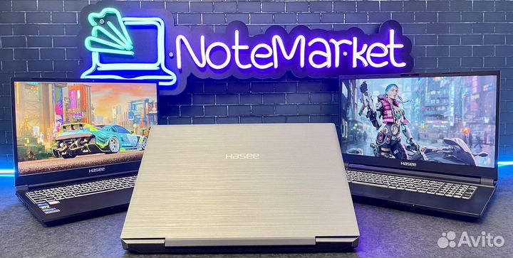 Игровой ноутбук Hasee i5/i7/i9/Ryzen5/7