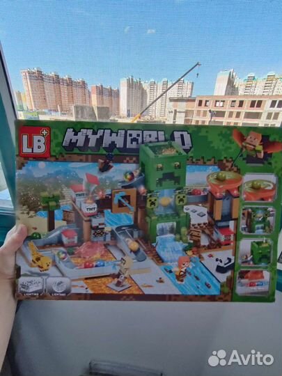 Lego майнкрафт шахта крипера