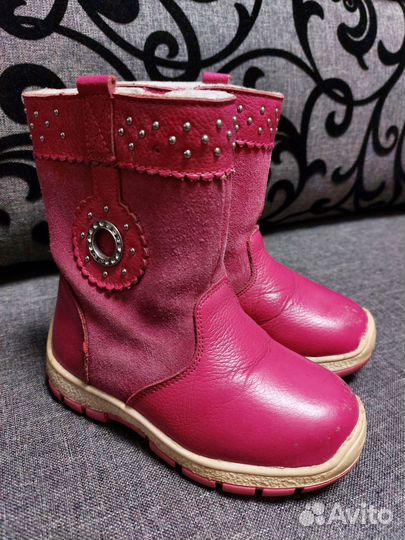 Полусапожки зимние бренд Зебра р. 27