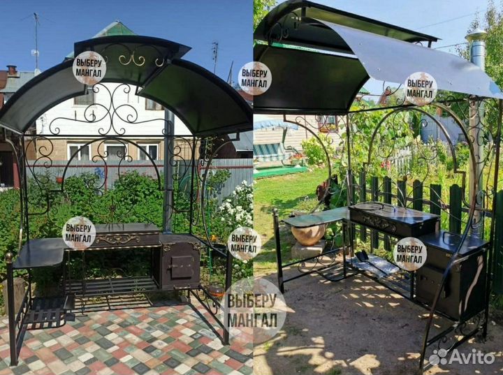 Беседка с мангалом