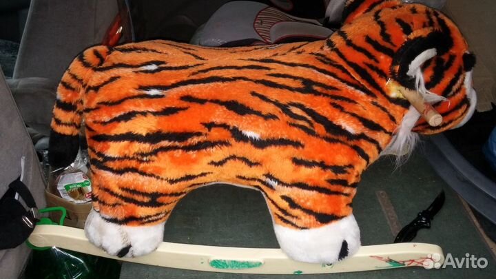 Детская качалка Уссурийский тигр плюшевый